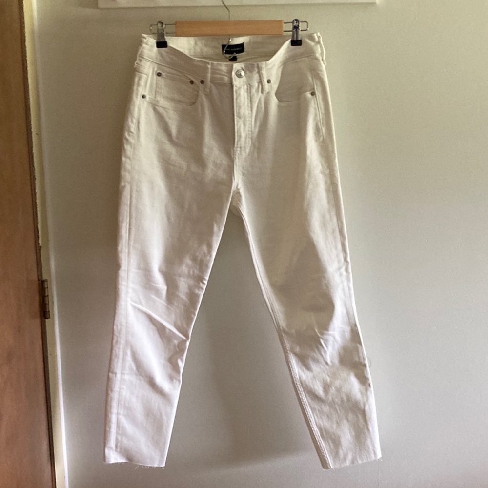 Free Assembly White/cream High Rise Skinny 12 jean